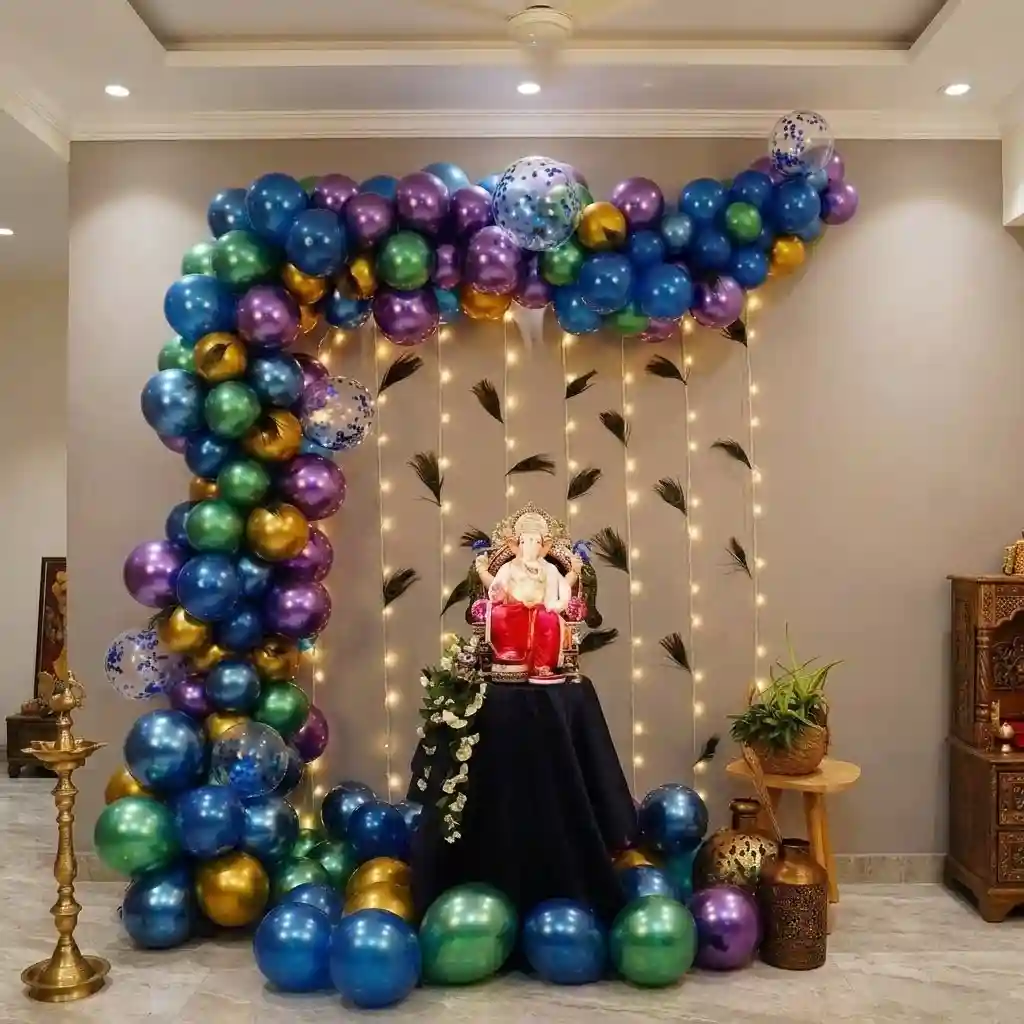 Ganesh Peacock Them Decor